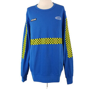 Puma sweatshirt sweater men's 2XL XXL blue long sleeve NEW